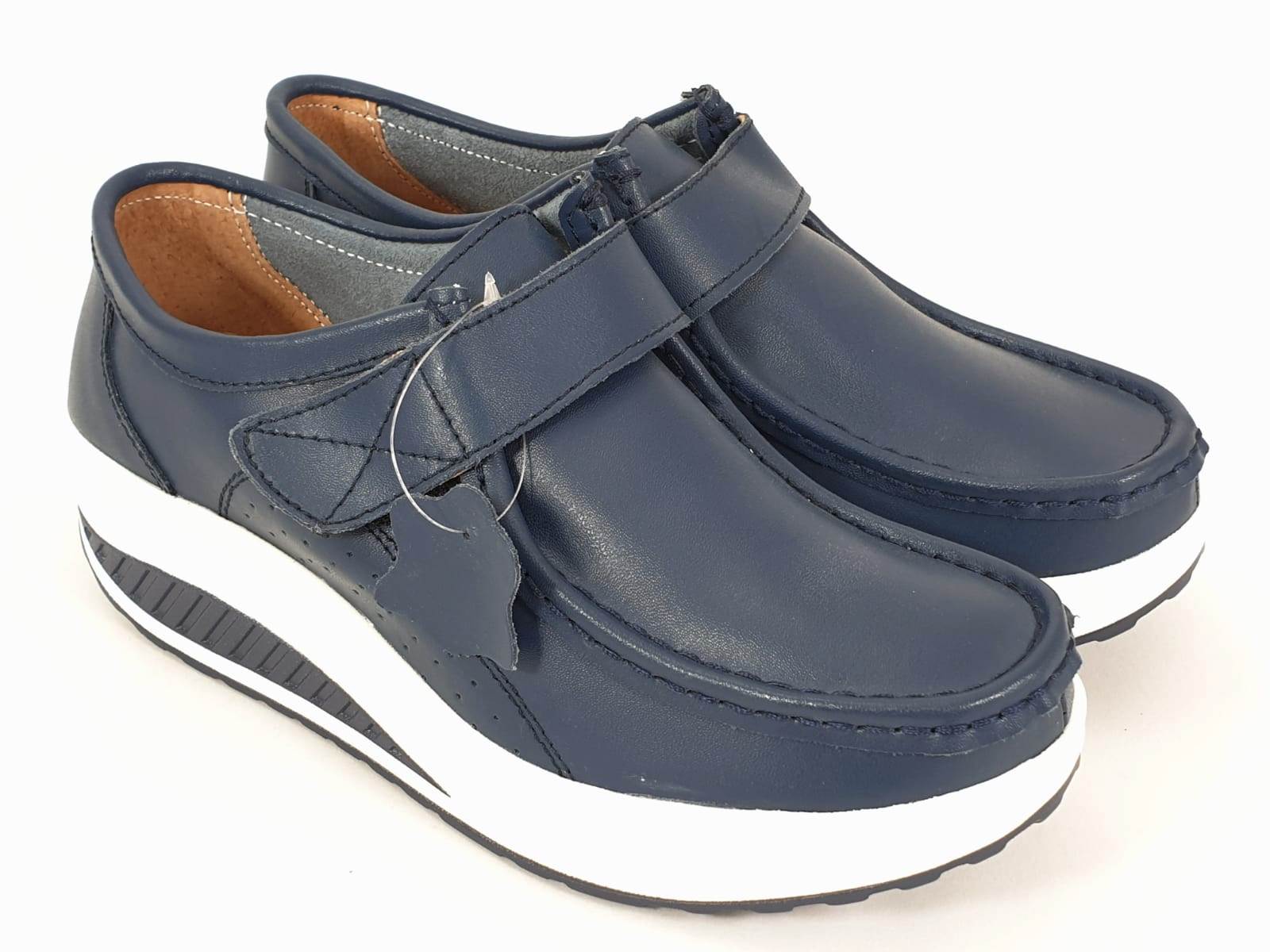 Pantofi dama piele bleumarin Alina biashoes.ro imagine reduceri